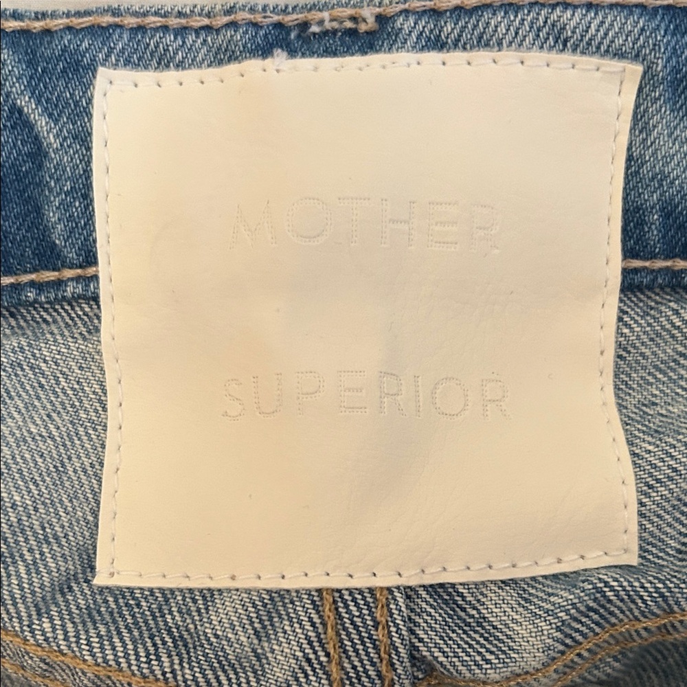 MOTHER SUPERIOR The Lasso Sneak High-Rise Wide-Leg Floral Fury Jeans - Picture 5 of 15